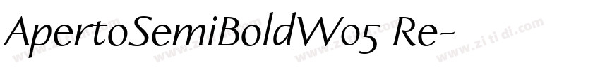 ApertoSemiBoldW05 Re字体转换